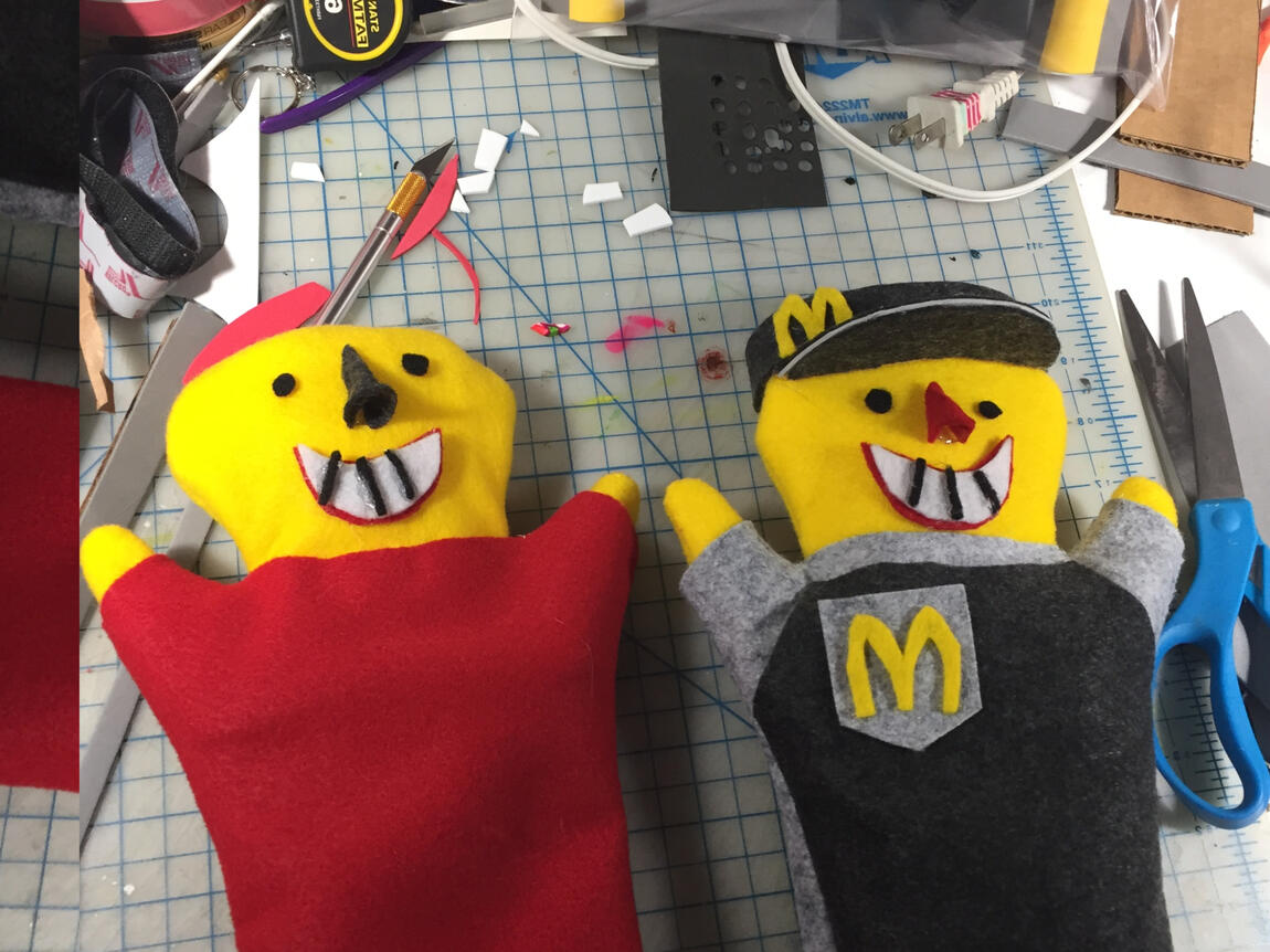 A costumed character